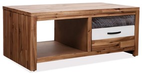 246043 vidaXL Маса за кафе, акациево дърво, 90x50x37,5 cм