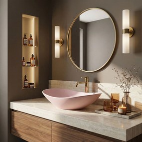 Умивалник за плот Rea Royal Powder Pink Matt