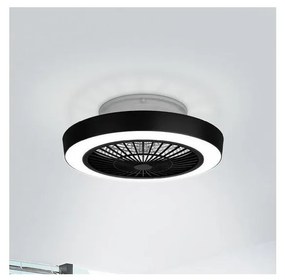 Eglo 35096 - LED Димируем вентилатор за таван SAZAN LED/37,8W/230V черен + д.у.