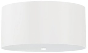 Бяла лампа за таван със стъклен абажур ø 50 cm Volta - Nice Lamps