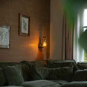 Винтидж стенен аплик месинг - Animal Camel Bird