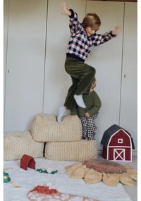 Детски пуф в цвят горчица Haystack – Lorena Canals