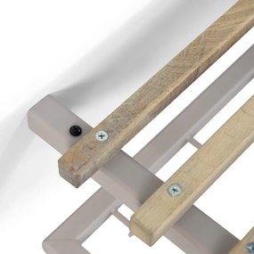 Метална закачалка за стена в светлосиво и естествен цвят с рафт Marco - Spinder Design