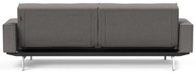 Кафяво-сив разтегателен диван с подлакътници Chrome Splitback - Innovation