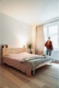 Двойно легло от борова дървесина с решетка 160x200 cm Retreat - Karup Design