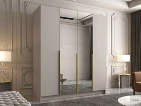 Гардероб Santi II 4-врати-Gkri-Xryso