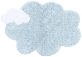 Светлосин ръчно изработен памучен детски килим подходящ за пране 70x100 cm Mini Dream – Lorena Canals