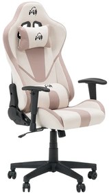 Геймърски стол Carmen 6313 - крем-розов