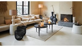 Черни кръгли масички за кафе в комплект от 2 бр. ø 75 cm Tobias – Light &amp; Living