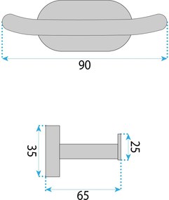 Закачалка за баня Til 105 Brush Gold