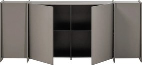 Сив скрин от декор от ясен 200x85x44 cm Brock – WOOOD