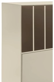 Кремаво шкафче 120x140x45 cm Platt – Teulat