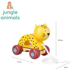 Играчка за дърпане Леопард - Jungle Animals