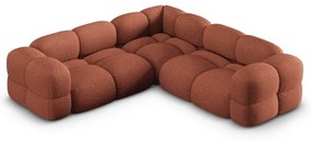 Ъглов диван в тухлен цвят Loretto – Cosmopolitan Design