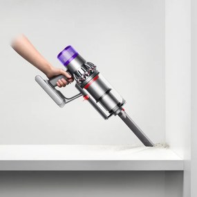 Вертикална прахосмукачка Dyson V11 Fluffу 476550-01 2в1, 185AW, 0.54 л, 125 000 об/мин, Автономия 60 мин, 3 режима, LCD, Никел/червен