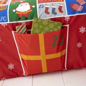 Детско спално бельо за двойно легло 200x200 cm Countdown to Christmas - Catherine Lansfield