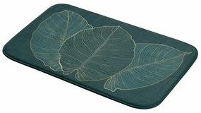 Тъмнозелен килим за баня 45x75 cm Jade – douceur d'intérieur