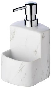Бял керамичен дозатор за сапун Marble, 380 ml Festival - Wenko