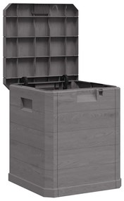 45685 vidaXL Градинска кутия за съхранение, 90 л, кафява