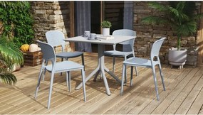 ТОДО Синьо - МОДЕРЕН СТОЛ ЗА КУХНЯ/ ГРАДИНА/ КАФЕНЕ (ВЕРТИКАЛНО ПОДРЕЖДАНЕ)