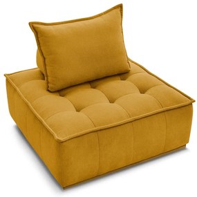 Шенилово кресло в цвят горчица Elisa – Bobochic Paris