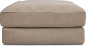 Кафяво-сива кадифена табуретка Sierra – Bobochic Paris