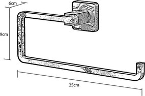 Държач за хартиена ролка TEKNO TEL MG-396W , бяло