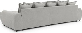 Светлосив ъглов диван (десен ъгъл) Albane – Ropez