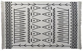 Килим DKD Home Decor Черен Бял Ikat (160 x 250 x 0,7 cm)