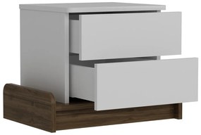 Бяло нощно шкафче Marina - Kalune Design