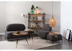 Жълта табуретка за крака Polly - White Label