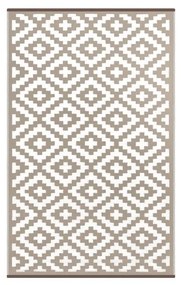 Béžovo-bílý oboustranný koberec vhodný i do exteriéru Green Decore Nirvana, 120 x 180 cm