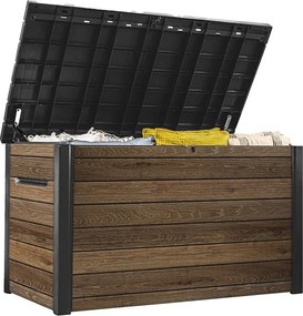 Кафява пластмасова градинска кутия за съхранение Signature – Keter