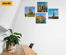 Комплект картини – Исторически паметници в красиви цветове
