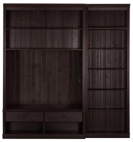 Кафяв TV комплект от от масивен бор 214x223 cm Anita – Støraa