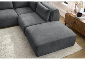 Сив ъглов диван (променлив) Jeanne - Bobochic Paris