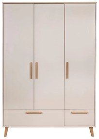 Кремав/в естествен цвят детски гардероб от декор от дъб 138x200x55 cm Jil – Roba