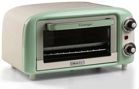 Електрическа фурна Ariete VINTAGE 3919/04, 800W, 10 л, 3 режима, До 230°C, Двойно термо стъкло, Таймер 60 мин, Зелен