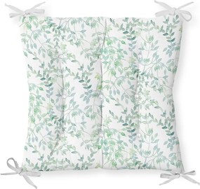 Възглавница за сядане от памучна смес Delicate Greens, 40 x 40 cm - Minimalist Cushion Covers