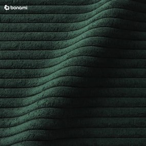 Тъмнозелен разтегателен ъглов диван от рипсено кадифе (десен ъгъл) Brave Dave – Miuform