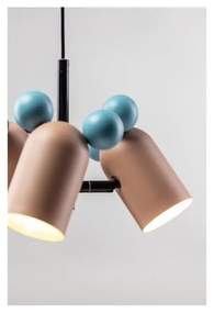 Светлосиньо/розово детско осветително тяло с метален абажур ø 30 cm Mouse II – GTV