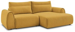 Ъглов диван в цвят жълта охра Aden – Bobochic Paris