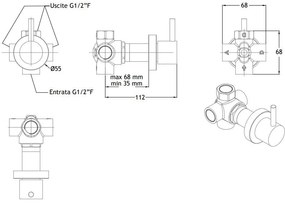 Стенен дефлектор Eurorama Tonda-Chrome