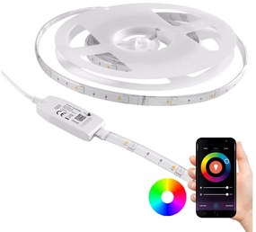 RGB LED Димируема екстериорна лента Wi-fi LED/6.5W/IP65 2м Tuya