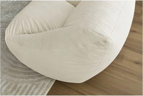 Бежов пуф от рипсено кадифе Lilibet – Bobochic Paris