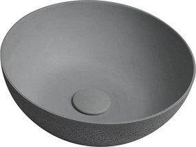 Sapho - Мивка за монтаж върху плот FORMIGO Ø 39 см бетон/матово сиво