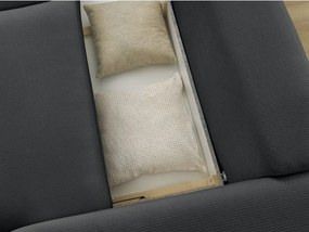 Черен сгъваем/с място за съхранение диван 265 cm Ezechiel – Bobochic Paris