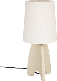 Бежова бетонна настолна лампа с текстилен абажур (височина 45 cm) Saba – Zuiver