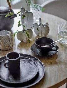 Черна керамична чаша за капучино 200 ml Neri – Bloomingville