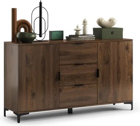 Скрин ЛАНА K-150S Елегантен Орех - СТОЯЩ ШКАФ С 2 ВРАТИ С ЧЕКМЕДЖЕТА